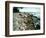 Rocky Coastline and Rainbow, Jasmund National Park, Island of Ruegen, Germany-Christian Ziegler-Framed Photographic Print