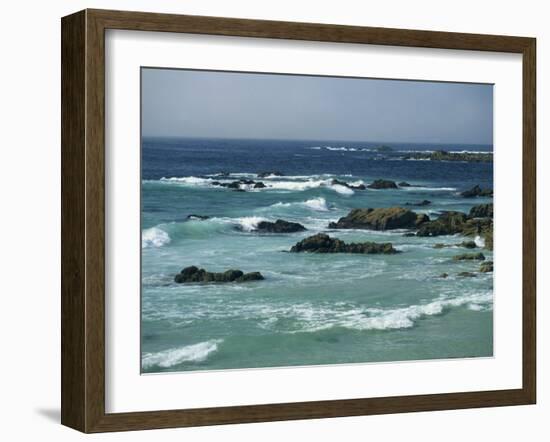 Rocky Coastline as Seen from the 17 Mile Drive, on the Monterey Peninsula, California, USA-Tomlinson Ruth-Framed Photographic Print