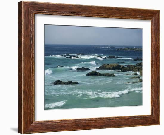 Rocky Coastline as Seen from the 17 Mile Drive, on the Monterey Peninsula, California, USA-Tomlinson Ruth-Framed Photographic Print
