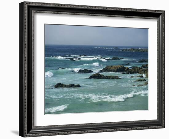 Rocky Coastline as Seen from the 17 Mile Drive, on the Monterey Peninsula, California, USA-Tomlinson Ruth-Framed Photographic Print