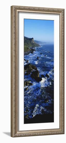 Rocky Coastline in Evening Twilight Near Westport, Redwoods National Park, California, USA-Paul Souders-Framed Photographic Print