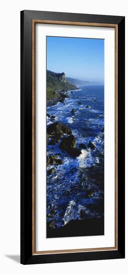 Rocky Coastline in Evening Twilight Near Westport, Redwoods National Park, California, USA-Paul Souders-Framed Photographic Print