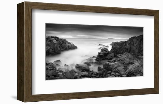 Rocky Coastline-Michael Hudson-Framed Art Print