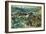 Rocky Cove with Village and Sketch of Rocks-Maurice Brazil Prendergast-Framed Giclee Print