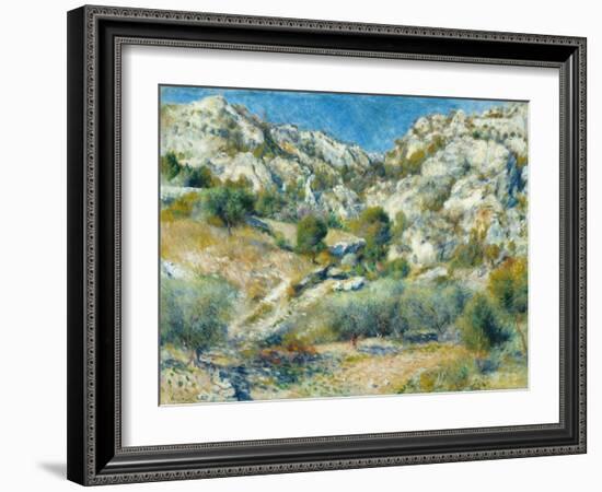 Rocky Crags, 1882-Pierre-Auguste Renoir-Framed Giclee Print