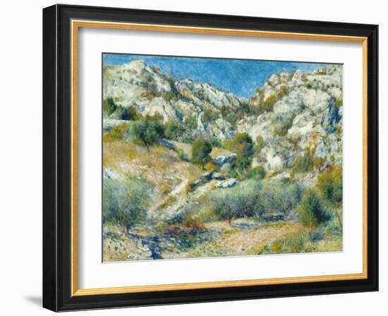 Rocky Crags, 1882-Pierre-Auguste Renoir-Framed Giclee Print