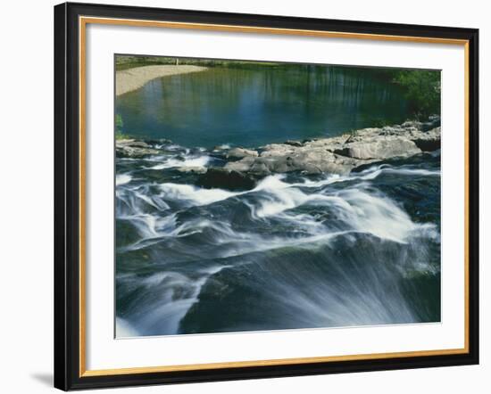 Rocky Falls, Ozark National Scenic Riverways, Missouri, USA-Charles Gurche-Framed Photographic Print