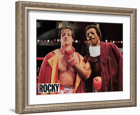 Rocky, French Movie Poster, 1977-null-Framed Art Print