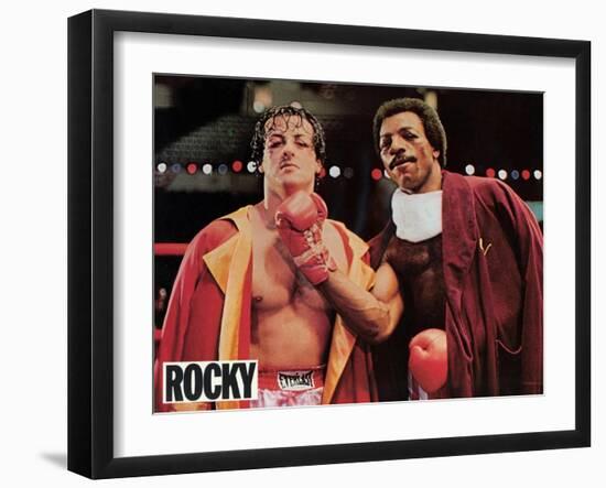 Rocky, French Movie Poster, 1977-null-Framed Art Print