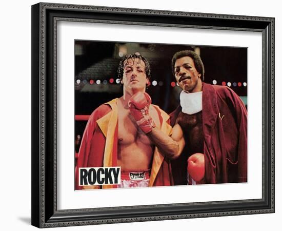 Rocky, French Movie Poster, 1977-null-Framed Art Print