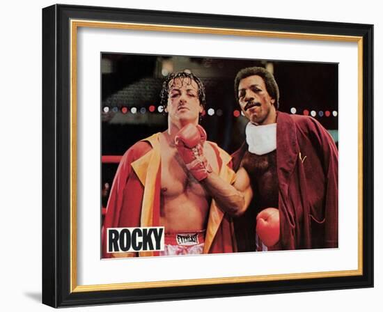 Rocky, French Movie Poster, 1977-null-Framed Art Print