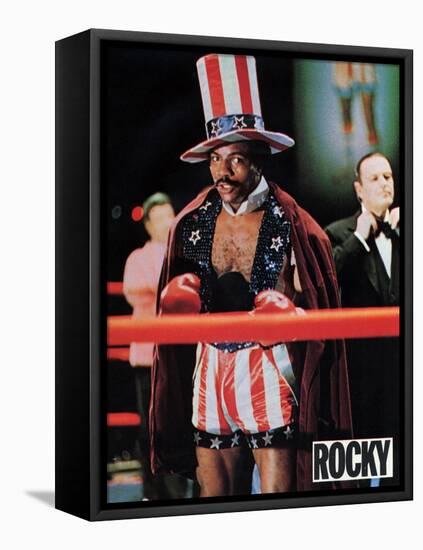 Rocky, French Movie Poster, 1977-null-Framed Stretched Canvas