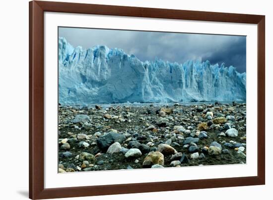 Rocky Glacier Beach Patagonia Argentina Photo Poster-null-Framed Photo