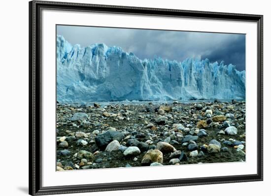 Rocky Glacier Beach Patagonia Argentina Photo Poster-null-Framed Photo