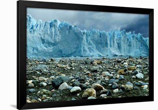 Rocky Glacier Beach Patagonia Argentina Photo Poster-null-Framed Photo