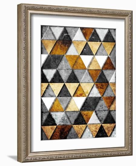 Rocky Gold Mountains-Milli Villa-Framed Art Print