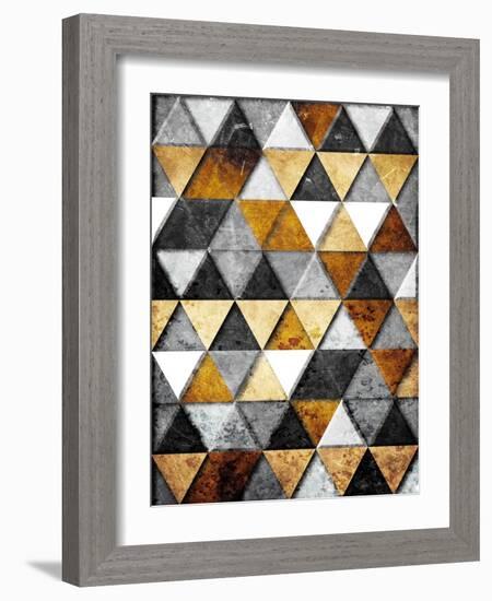 Rocky Gold Mountains-Milli Villa-Framed Art Print