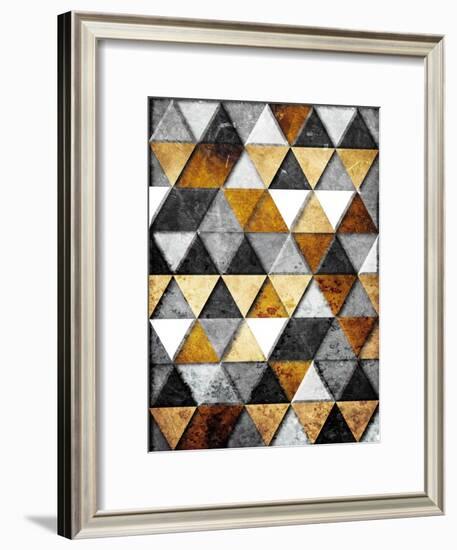 Rocky Gold Mountains-Milli Villa-Framed Art Print