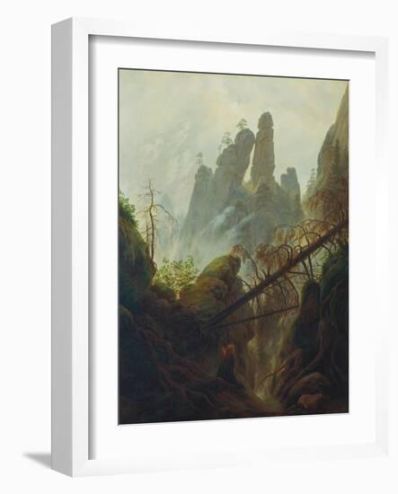 Rocky Gorge, 1822/23-Caspar David Friedrich-Framed Giclee Print