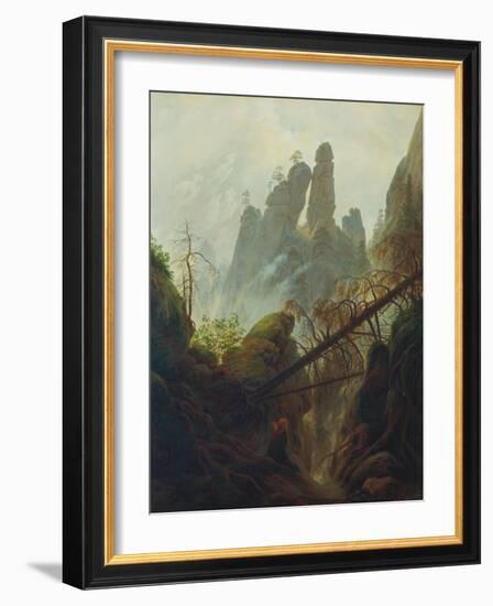 Rocky Gorge, 1822/23-Caspar David Friedrich-Framed Giclee Print