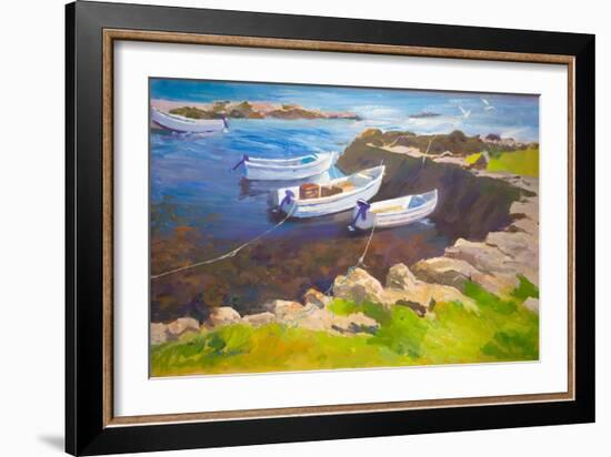 Rocky Harbour (Oil on Board)-William Ireland-Framed Giclee Print