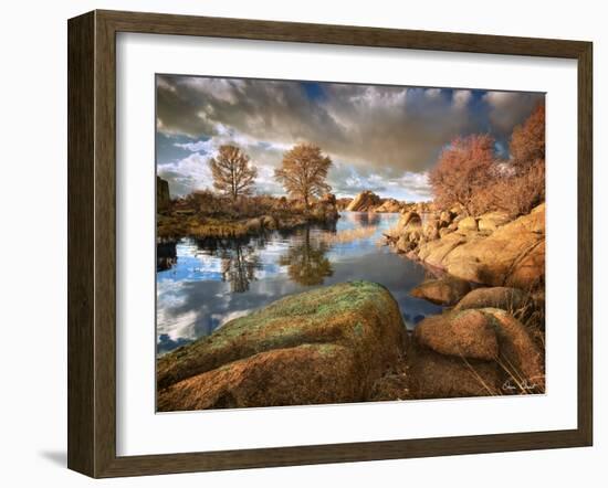 Rocky Lake I-David Drost-Framed Photographic Print