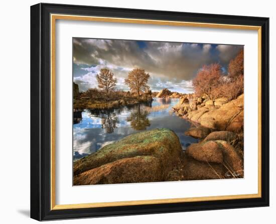 Rocky Lake I-David Drost-Framed Photographic Print