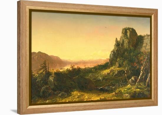 Rocky Landscape, 1853-John Frederick Kensett-Framed Premier Image Canvas