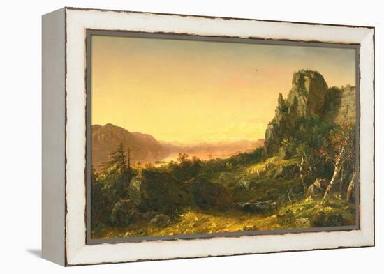 Rocky Landscape, 1853-John Frederick Kensett-Framed Premier Image Canvas