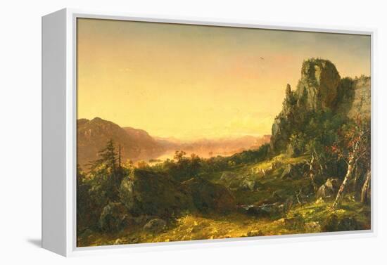 Rocky Landscape, 1853-John Frederick Kensett-Framed Premier Image Canvas