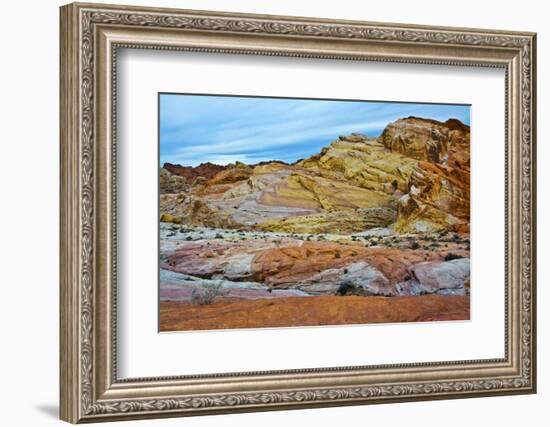 Rocky landscape, White Domes Area, Valley of Fire State Park, Nevada, USA.-Michel Hersen-Framed Photographic Print