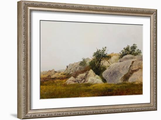 Rocky Landscape-John Frederick Kensett-Framed Giclee Print