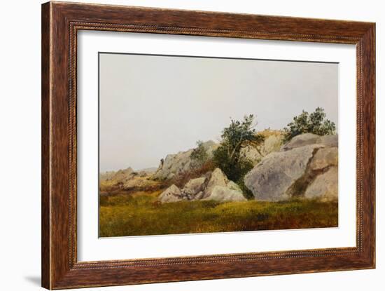 Rocky Landscape-John Frederick Kensett-Framed Giclee Print