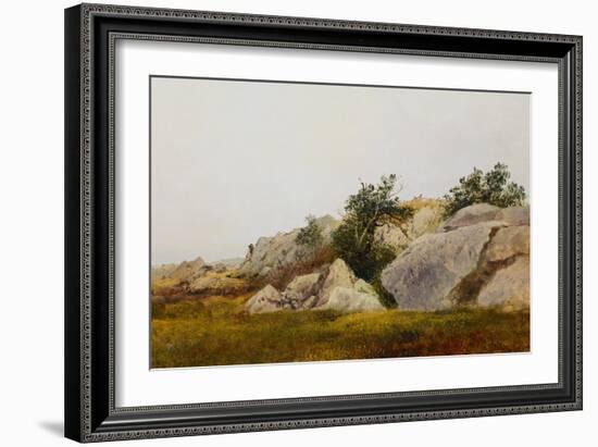 Rocky Landscape-John Frederick Kensett-Framed Giclee Print