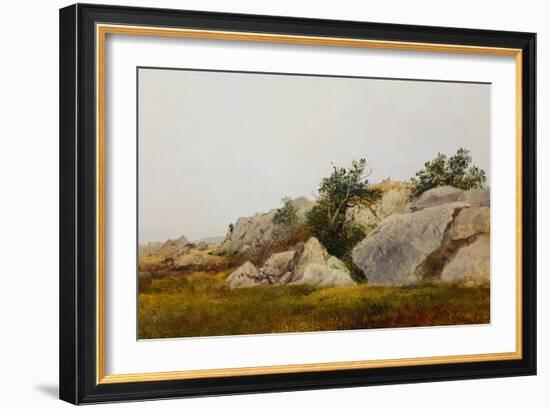 Rocky Landscape-John Frederick Kensett-Framed Giclee Print