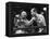 Rocky Marciano Landing a Punch on Jersey Joe Walcott, Sept. 23, 1952-null-Framed Stretched Canvas