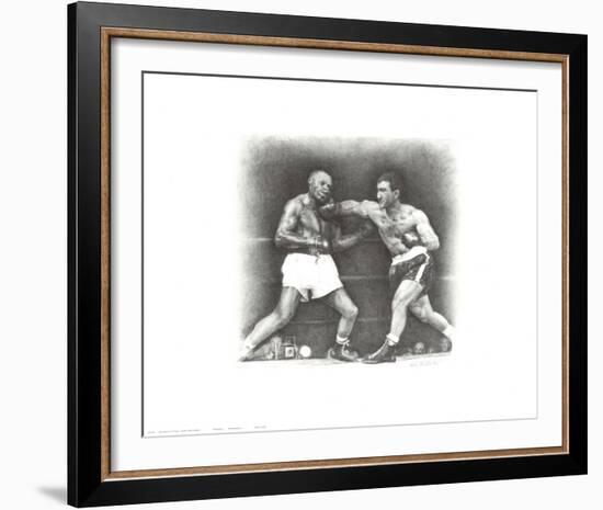 Rocky Marciano: the Punch-Allen Friedlander-Framed Art Print