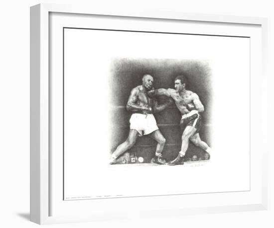 Rocky Marciano: the Punch-Allen Friedlander-Framed Art Print