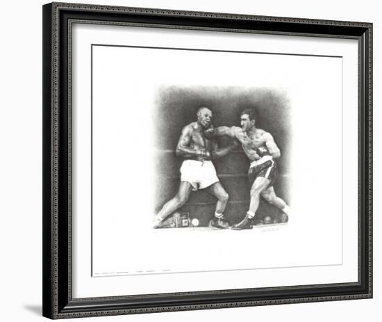 Rocky Marciano: the Punch-Allen Friedlander-Framed Art Print