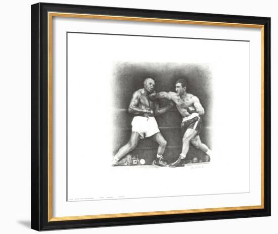 Rocky Marciano: the Punch-Allen Friedlander-Framed Art Print