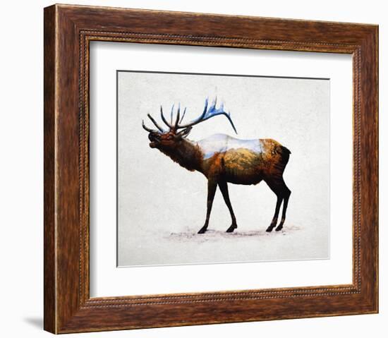 Rocky Mountain Elk-Davies Babies-Framed Art Print