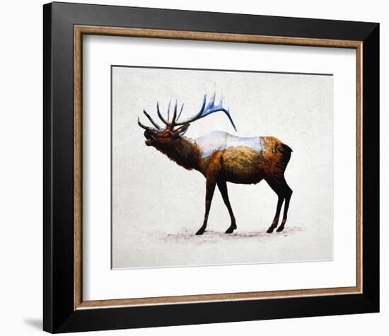 Rocky Mountain Elk-Davies Babies-Framed Art Print