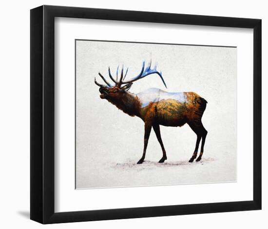 Rocky Mountain Elk-Davies Babies-Framed Art Print