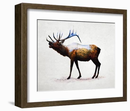Rocky Mountain Elk-Davies Babies-Framed Art Print