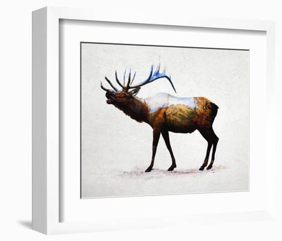 Rocky Mountain Elk-Davies Babies-Framed Art Print