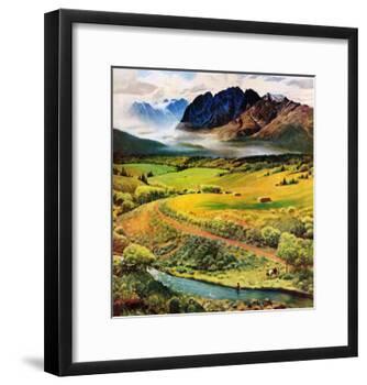"Rocky Mountain Fly Fishing", May 5, 1956-John Clymer-Framed Giclee Print