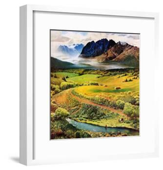 "Rocky Mountain Fly Fishing", May 5, 1956-John Clymer-Framed Giclee Print