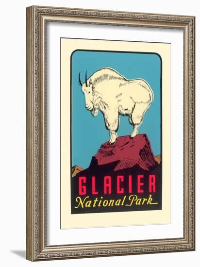 Rocky Mountain Goat, Glacier National Park, Montana-null-Framed Art Print