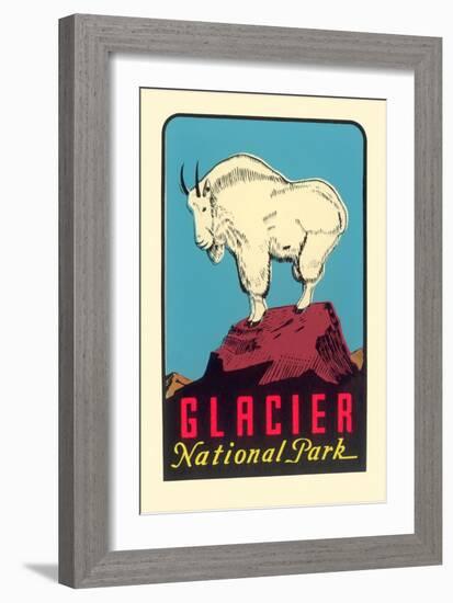 Rocky Mountain Goat, Glacier National Park, Montana-null-Framed Art Print