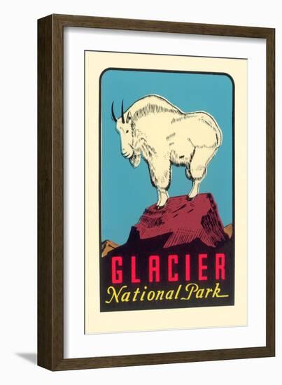 Rocky Mountain Goat, Glacier National Park, Montana-null-Framed Art Print